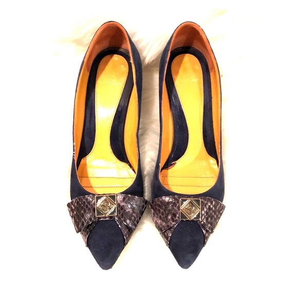 Sutor Mantellassi Shoes - Sutor Mantellassi Suede Kitten Heels Size 36